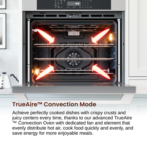 Rangaire 30" Single Electric Wall Oven Self-cleaning Air Fry True Convection Stainless Steel RWOS301GS Rangaire Appliances