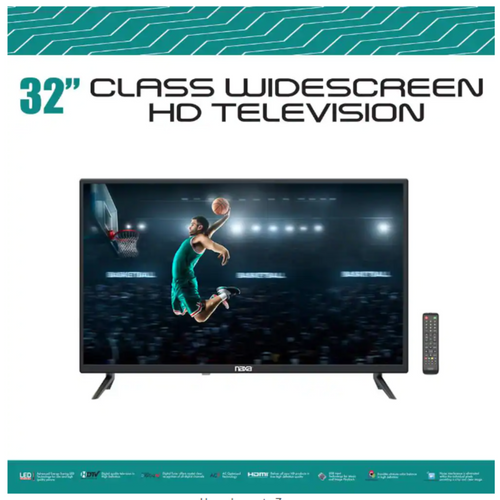 32” Class 720p Widescreen LED HD Television w Built-In Digital ATSC Tuner (NT-3206) Jupiter Gear