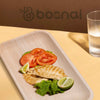 Bosnal - Palm Leaf Biodegradable Plates, 9 x 6 inch Rectangle Bosnal