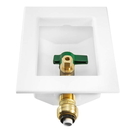 1/2" Push Fit Inlet, Ice Maker Outlet Box Plumbingsell