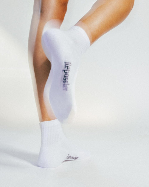 White Half Crew Socks 4-pack Repossier