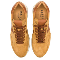 Zelli Italia Zelli Italia 66-265-CGN ROXI Suede & Calfskin Sneaker, Cognac