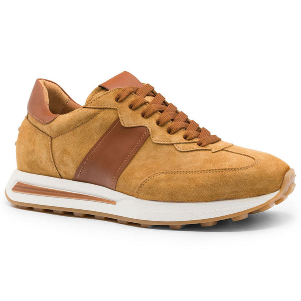 Zelli Italia Zelli Italia 66-265-CGN ROXI Suede & Calfskin Sneaker, Cognac