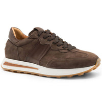Zelli Italia 66-265-NIC ROXI Suede & Calfskin Sneaker, Nicotine