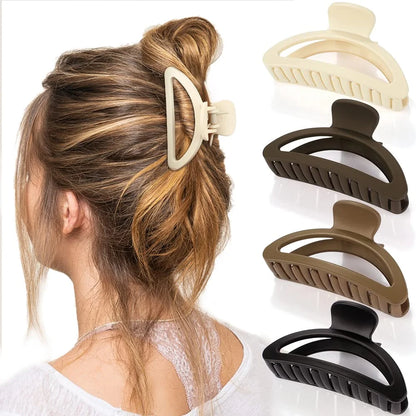 4PCS Hair Claw Clips 4 Inch Nonslip Large Crab Hairpins for Women Thin Hair Accessories Barrette Girls Gifts for Women