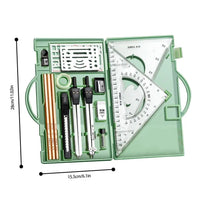 Drafting Kit Geometry Drawing Tools Set Triangle Ruler Compass Protractor Set Drafting Supplies Architecture Drawing Pencils