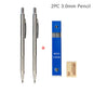 0.3 0.5 0.7 0.9 1.3 2.0mm Mechanical Pencil Set Full Metal Art Drawing Painting Automatic Pencil with Leads Office School Supply