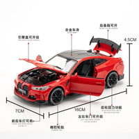 1:32 BMW M4 Coupe Alloy Sports Car Model Diecasts & Toy Vehicles Metal Toy Car Model Sound Light Simulation Collection Gift EzBuyCo