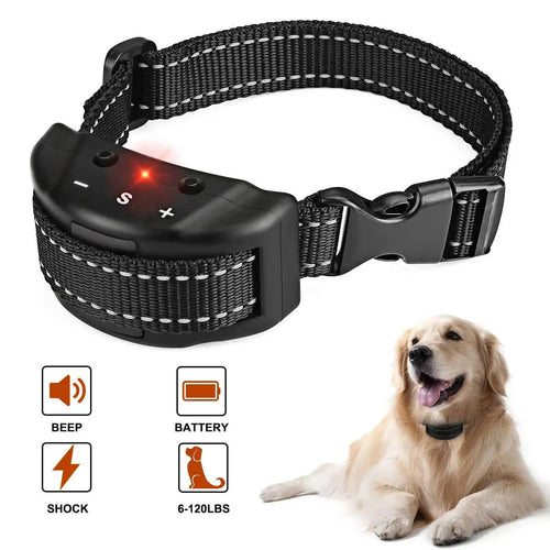 Electric Anti Bark Collar Small Pet Dog No Barking Tone Shock Training for Indoor Outdoor Little Dogs Teaching Tool pet853 EzBuyCo