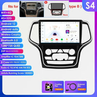 Hizpo 10.1 Carplay 4G 2Din Android 13 Car Radio for Jeep Grand Cherokee WK2 2014 -2022 Multimedia Video Player Autoradio GPS DSP