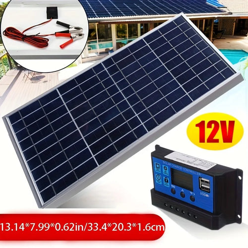 1PC 12V high-efficiency solar panel polycrystalline silicon portable generator for small battery Outdoor Lighting Accessories