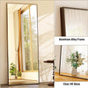 64"x21" Full Length Mirror Full Body Mirror Freestanding Hanging or Leaning Rectangle Floor Mirror Aluminum Alloy for Bedroom