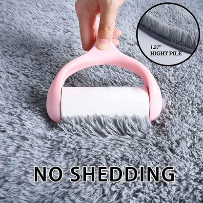 Luxury Velvet Fluffy Carpet Soft Children Rugs Room Mat Modern Shaggy Area Rug for Bedroom Bedside Home Decor