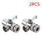 1-3PCS 3 Way Sink Splitter Diverter Valve Leak-Proof Faucet Connector Splitter Copper Faucets Water Separator Easy-to-Install fo