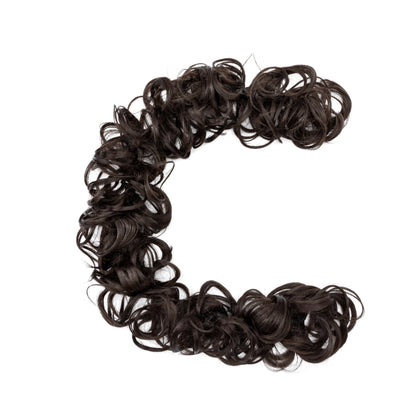 Long Messy Bun Hair Piece Curly Hair Extensions Hair Scrunchies Tousled Updo Hair Bun Hair Pieces Soft For Women Brown Black