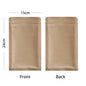 Zip Lock Mylar Packaging Bags with Tear Notch,Multi Sizes Smell Proof Kraft Paper Bags,Heat Sealing Ziplock Pouches,Eco-friendly