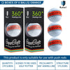 Caiton 6/3pcs golf ball, three-layer PU putter ball, 360° aiming line putter ball, making your putt more accurate and stable