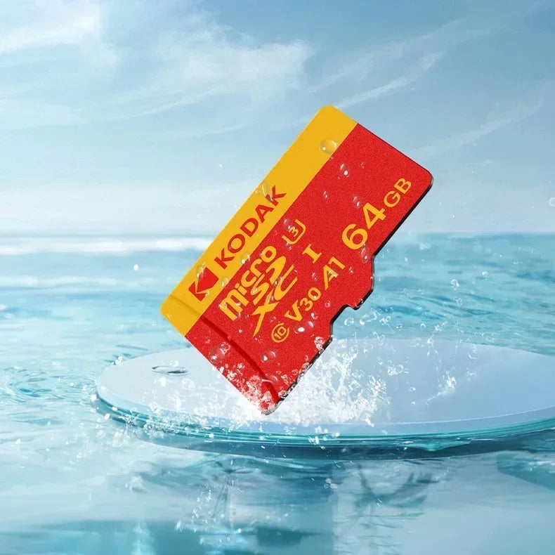 Kodak MicroSD Card RED Memory Card 32GB 64GB 128GB 256GB 512GB Class10 TF Flash Card SDXC U3 V30 4K High Speed for Phone