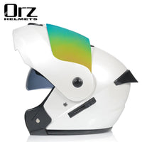 Casco capacetes double dual lens helmet motorcycle helmet full face helmets downhill racing helmets motorfiets helm EzBuyCo