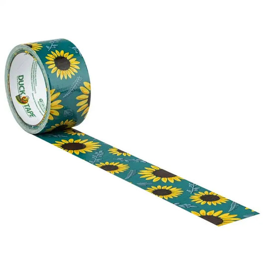 Printed Duct Tape Roll - Sunflowers 1.88 in. x 10 yd.