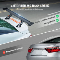 VEVOR GT Wing Car Spoiler 43.3 inch Universal Spoiler with Single Deck Adjustable Lightweight Aluminum Car Rear Spoiler Wing