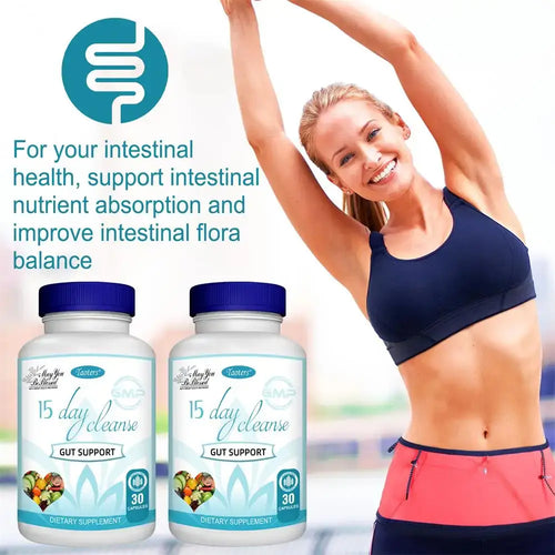 15-day Intestinal Cleansing and Detoxifying Capsules, Targeting The Overall Colon, Digestive Regulation, and Intestinal Health