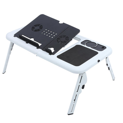 Laptop Notebook PC Folding Portable Car Bed Sofa Desk Stand Table Tray Cool Fan Lightweight Laptop Desk Notebook Portable Desk
