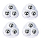 4pcs Swivel Caster Wheels No Noise Self Adhesive Universal Pulley Rotating Wheels for Trash Can Bottom Kitchen Small Appliances