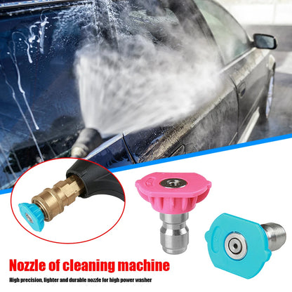 2pcs The Second Layer High Pressure Washer Nozzle Head 360 Degree Water Foam Head 1/4 Inch Quick Connection 4000PSI