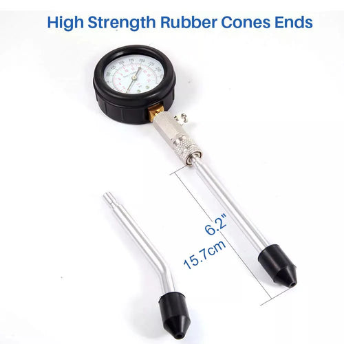 Petrol Engine Cylinder Compression Tester Kit Automotive and Motorcycles Tool 0-300PSI Engine Cylinder Pressure 0-21 Bar Gauge
