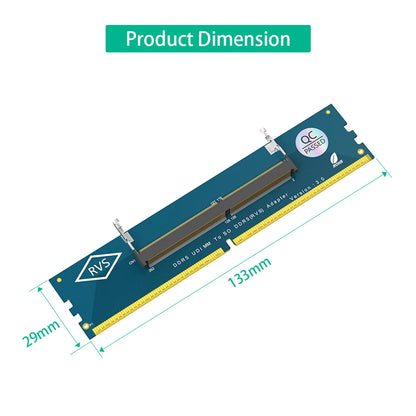 Laptop SO DDR5 RAM To Desktop DDR5 U-DIMM Adapter Memory Card Converter DDR5 Memory RAM Adapter Card for Laptop Desktop
