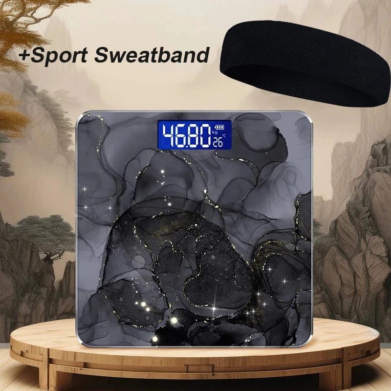 Usb Accurate Smart Electronic Scale, New Three-Dimensional Lcd Display With Accurate Sensing, Temperature Sensing Weight Scale