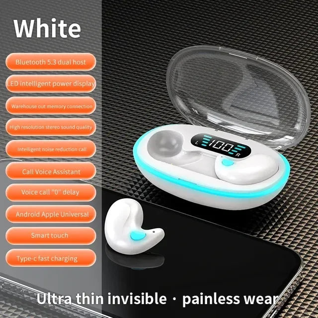 Xiaomi  X55 Wireless Sleep Earphone Noise Reduction Invisible Earphone Sleeping Headset Bluetooth Sport Headphones Earbuds