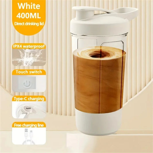 1 Piece/13.53 Oz Portable Charging Electric Stirring Cup Automatic Self Mixing Cup-Sports Cup with Electric Stirring ﻿
