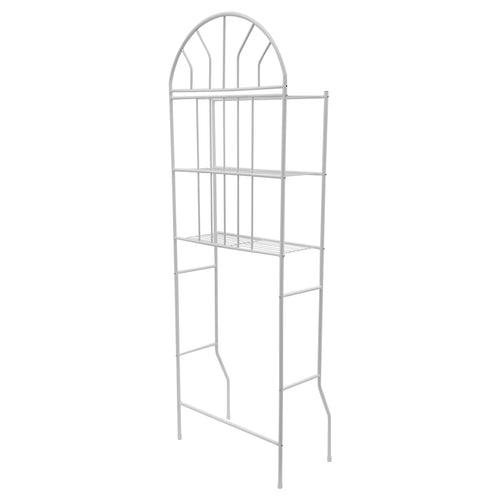 24.8*13.39*69.69 Inch 3-Tier Toilet Storage Rack Floor Standing Toilet Bathroom Organize Shelf  Easy to Clean