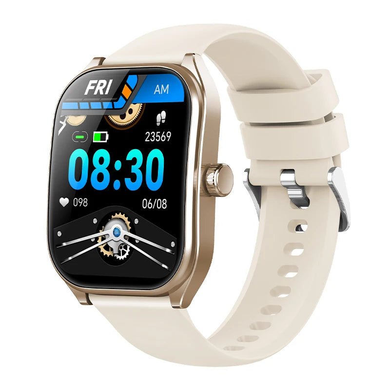 AOLON Smart Watch 2.01'' AMOLED Curved Screen IP68 Waterproof Bluetooth 5.3 Call AI Vioce Assistant Fitness Smartwatch for Men