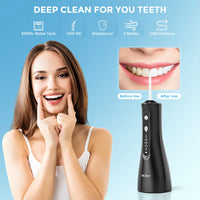 Sejoy WF401 Oral Irrigator Dental Water Flosser Teeth Whitening Waterproof Portable Dental Water Jet Floss 300ML Teeth Cleaner