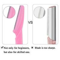 30Pcs/Bottle Eyebrow Razors With Container Facial Eye Brow Trimmer In Case Hair Removal Shaver Safe Blades Trimming Tools