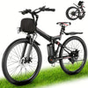 26" Folding Electric Bike for Adults, with 500W Motor,48V 20MPH Removable Battery, Up to 50Miles Range, Cruise Control