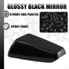 1Pair Glossy Black Car Side Rear View Mirror Cover Caps for Chevy Equinox Terrain GMC Terrain 2018 2019 2020 2021 2022 2023