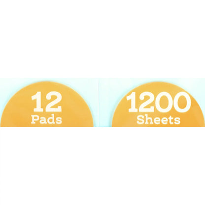Paper Sticky Notes, Pastel,3 X 3, 1200 Sheets