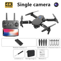 Professional Drone E88 Pro 4K Wide-Angle HD 1080P Camera WiFi Height Hold Foldable RC Drone Quadrotor Helicopter Children's Toys