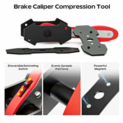 Brake Caliper Press Compression Tool 360 Degree Swing Ratchet Expander Wrench Durable Car Pad Press Ratchet Piston Spreader