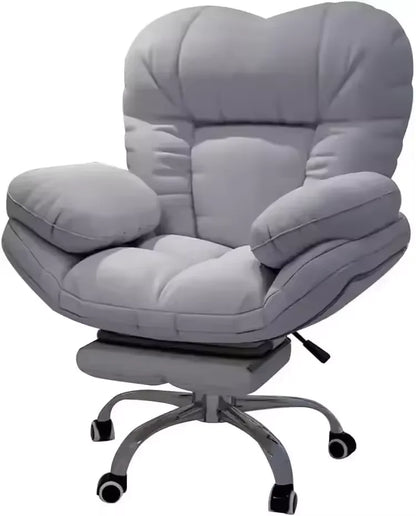 Dark Gray Recliner Gaming Chair - Home Office Desk Chair with Lift, Comfortable Armchair for Living Room & Bedroom