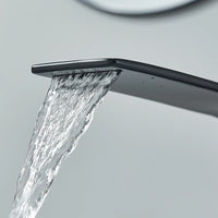 Waterfall Bathroom Sink Faucet Single Handle Basin Faucet Hot Cold Water Mixer Tap For Bathroom Sink