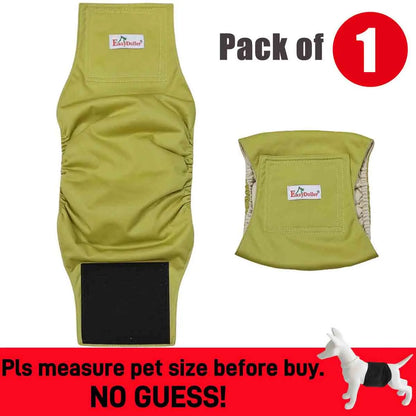 1PC Washable Male Dog Diaper Reusable Pet Sanitary Panties Nappy Belly Band Wrap Diapers Absorbent Leak Proof Pee Pant for Dogs