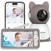 ieGeek Baby Monitor with 2K Camera and Audio - Video Monitor with 5" Screen - Night Vision, Two-Way Talk, Cry & Motion Detection