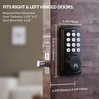 ZOMOSS Smart Keypad Door Lock,Digital Code Keyless Entry With Anti-Peeking Password, Auto Lock, And Easy Installation