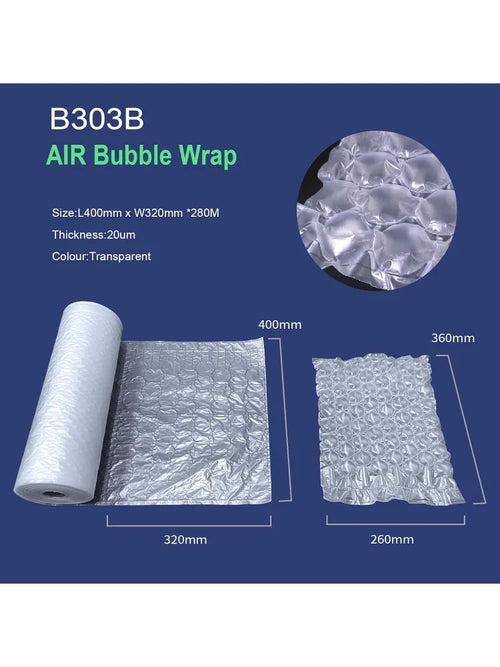 EONE E303B Air Cushion Film Bubble Wrap Pillow Air Cushion System Film Inflatable Packaging Film Compatible for Air Cushion