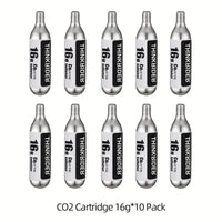 ThinkRider 16g Threaded CO2 Cartridges or CO2 Inflator for Bike Tires - Cartridge for CO2 Inflator with Threaded Connection EzBuyCo